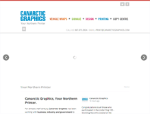 Tablet Screenshot of canarcticgraphics.com